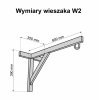Wymiary Wieszak do worka bokserskiego W2C